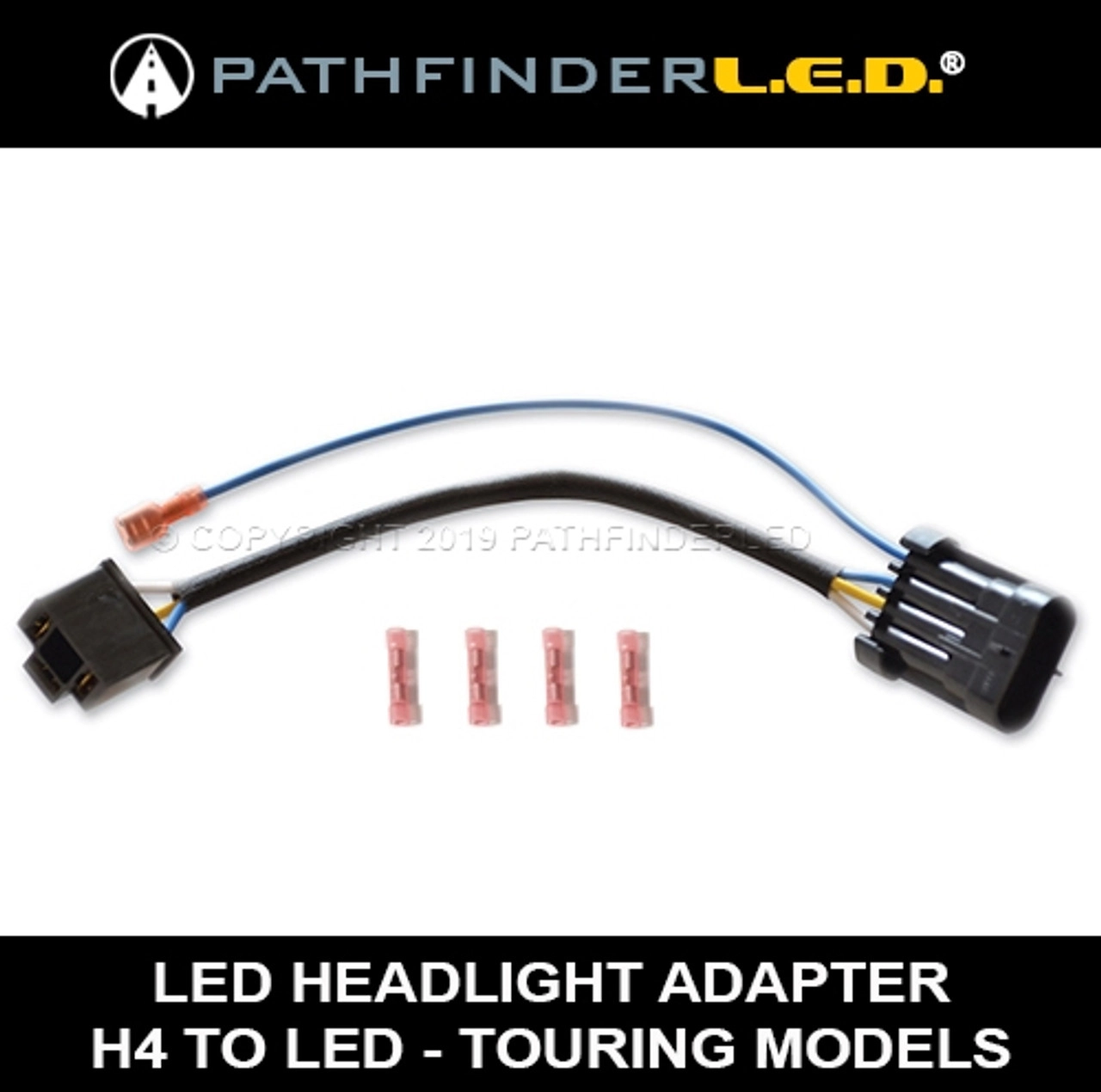 thumbnail image 2 of H4 LED Headlight Brightness Intensifier Wiring Harness – 12V 80A Relay Harness For Dodge D150 D250 D350 (Ironwalls) 2 of 6