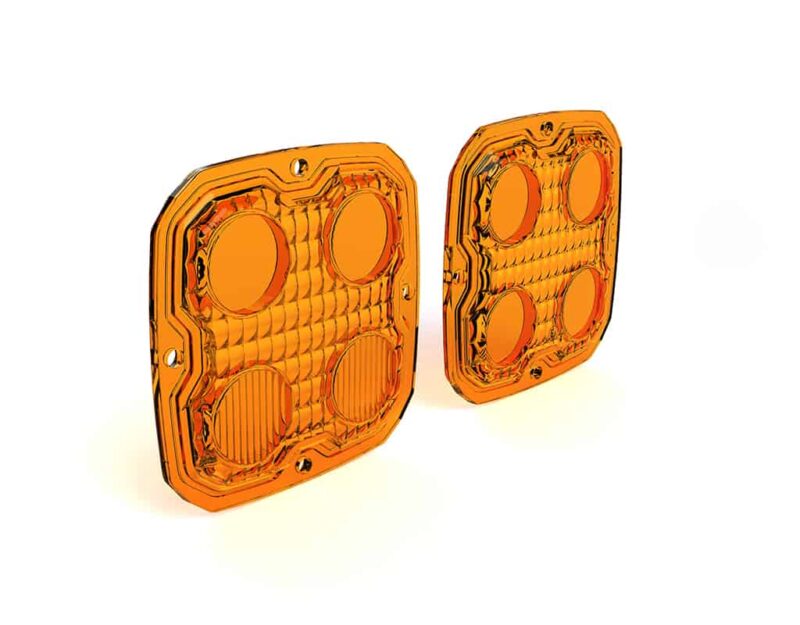 TriOptic™ Lens Kit for D4 LED Lights - Amber or Selective Yellow - Image 2