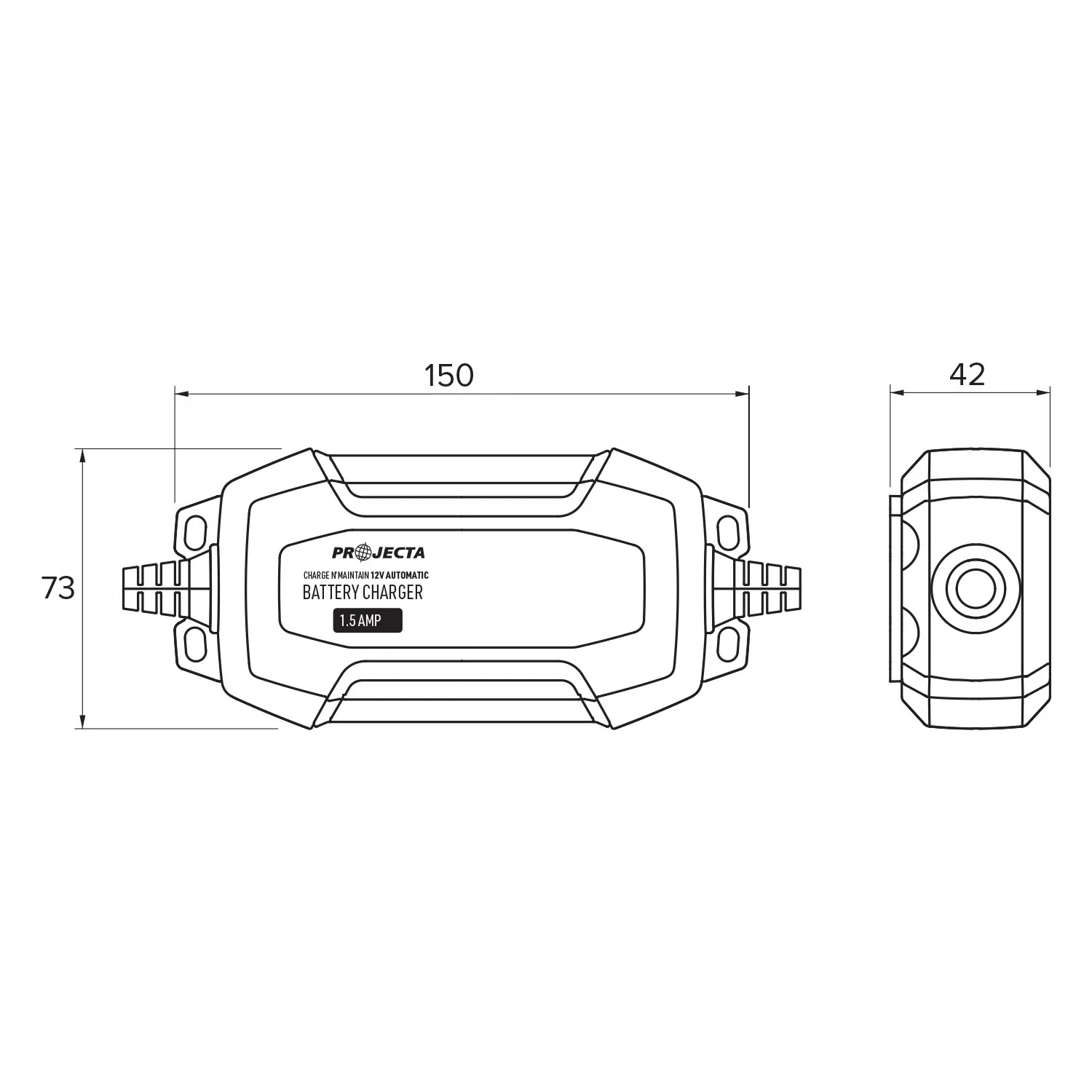 Charge N Maintain AC015, 4 Stage Battery Charger, 1.5A 12V - Image 6