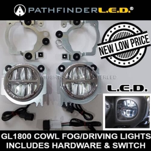 ROUND [GL1800] LED FOG LIGHT KIT W/MOUNTING HARDWARE+SWITCH