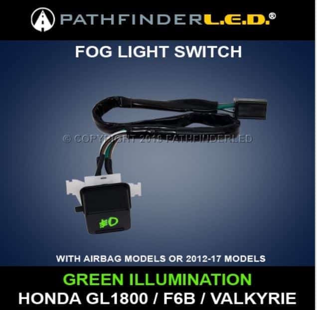 STANDARD FOG LIGHT SWITCH FOR HONDA (GREEN ILLUMINATION)