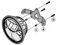 LED Headlight Mount - Yamaha Bolt, Raider, Road Star, Stryker, SCR950, XSR700, XSR900, V Star 950 - Image 6