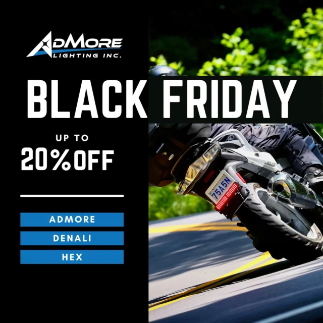 📢OUR BIGGEST SALE OF THE YEAR IS HERE! 

Get 10% OFF sitewide OR save up to 20% OFF on packages. Plus enjoy FREE 🇺🇸/🇨🇦 shipping on all safety packages. 

🚨 20% off Safety Package 1: AdMore Light Bar + HEX ezCAN + Denali Light Pods + AdMore ezLINK 
🚨 15% off Safety Package 2: AdMore Light Bar + HEX ezCAN + AdMore eZLINK or Denali Light Pods + HEX ezCAN

Only 20 of each of the 3 Safety Packages are available. Act now—stay safe and visible with AdMore Lighting! 

Sale ends Dec 2 at midnight.